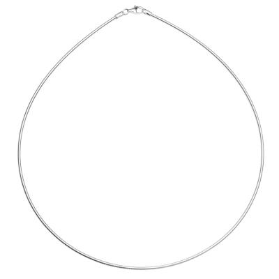 Halsreif OSTSEE-SCHMUCK "Ostsee-Schmuck Halsreif Omega 1,7 mm Halsreif Omega 1,7 mm" Gr. 45, silber, Halsketten, Damen, 45cm, Silber 925 (Sterlingsilber), L: 42