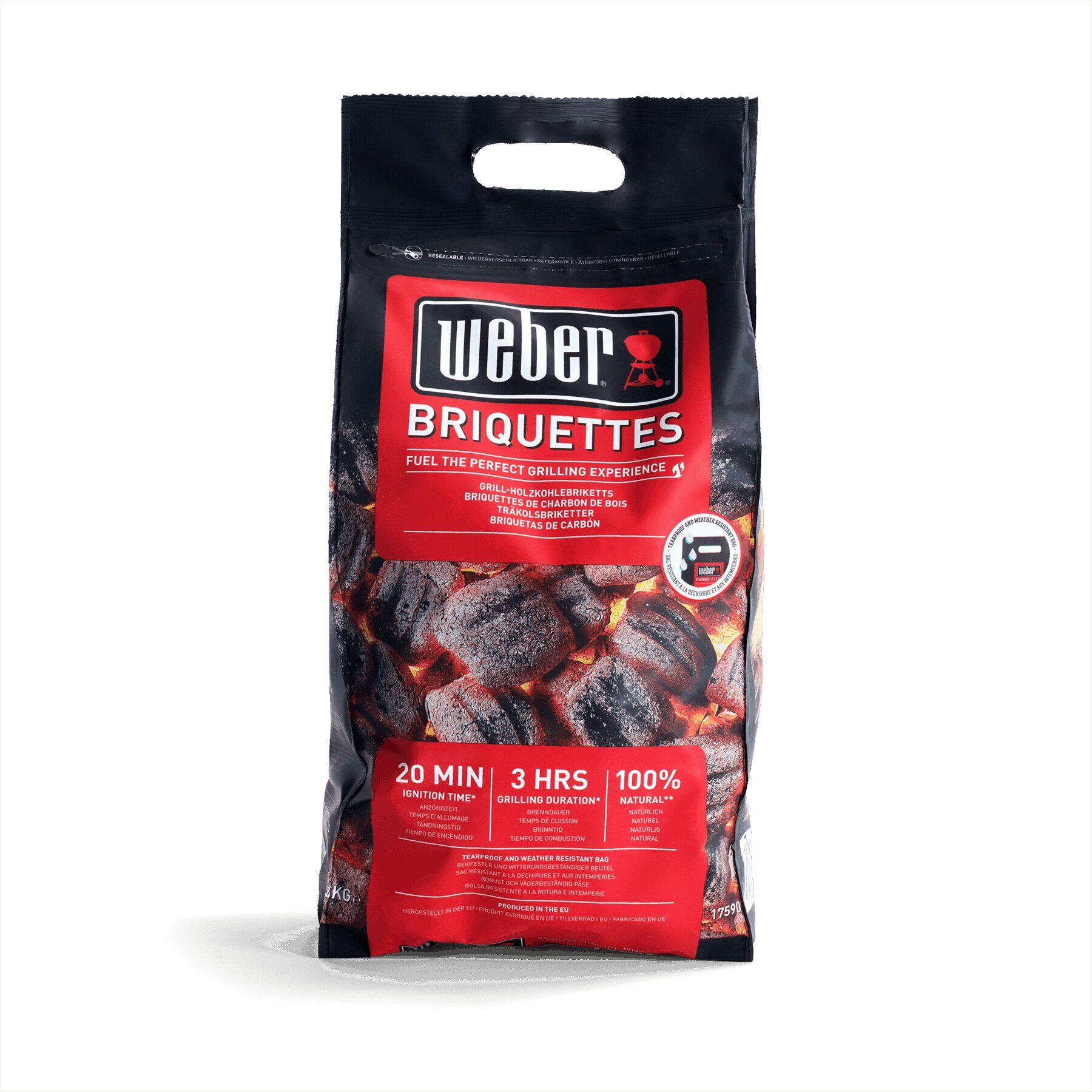 Weber Briquetas Carbón Vegetal 4 kg.
