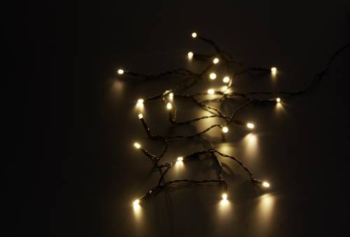 Sygonix SY-4722056 Büschellichterkette Innen/Außen batteriebetrieben Anzahl Leuchtmittel 20 LED Warmweiß Beleuchtete Länge: 2.3m