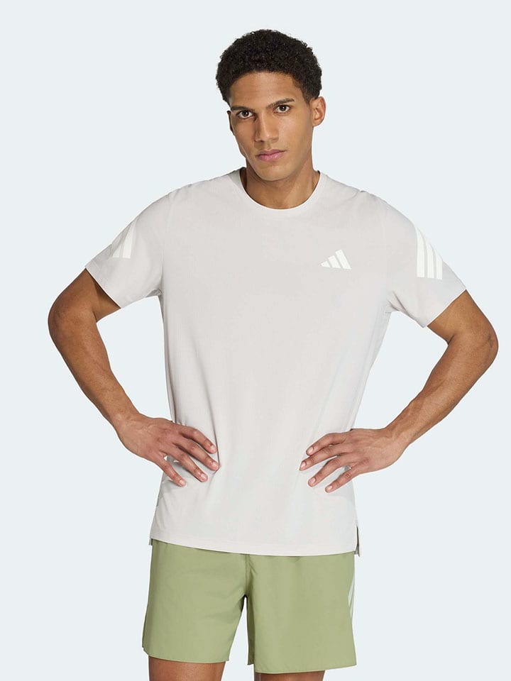 adidas Laufshirt in Beige - S