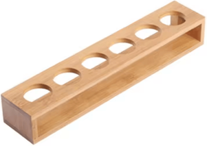 Inspire Curations Bamboo Shot Glass Serving & Display Tray wood straight