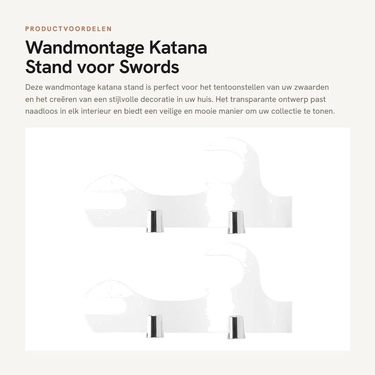 Dailygoods Zwaardstandaard voor decoratie en display