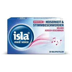 isla med voice Halspastillen bei Heiserkeit Stimmbeschwerden 20 St