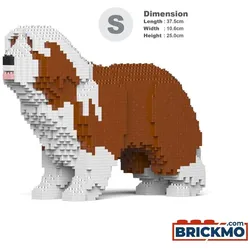 JEKCA Bricks Bearded Collie 01-M04 ST19PT54-M04