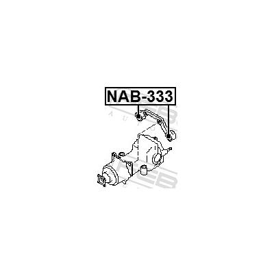 FEBEST Lagerung, Differential NAB-333 für NISSAN