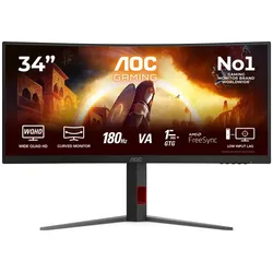 AOC G4 CU34G4 Computerbildschirm 86,4 cm (34") 3440 x 1440 Pixel Wide Quad HD LED Schwarz, Rot