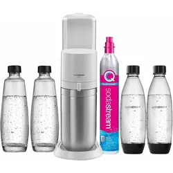 SodaStream Duo, Wassersprudler, Weiss, Silber