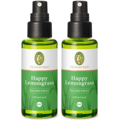 Happy Lemongrass Raumspray Bio 2x 2x50 ml Ätherisches Öl