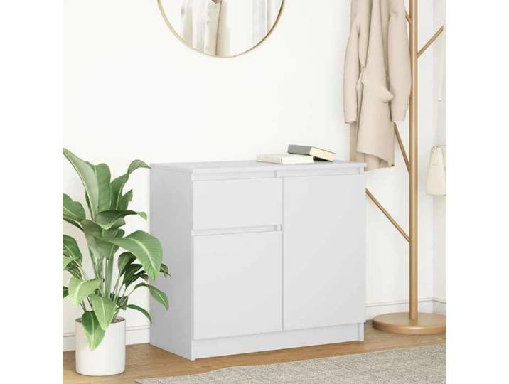 Buffet avec tiroir blanc 71x35x65 cm bois d'ingénierie meuble de rangement buffet meuble d'entrée meuble buffet 861598