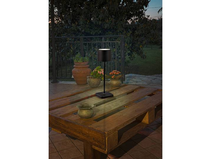 Lampe de chemin LED 13 x 38 x 13cm Noir/Noir