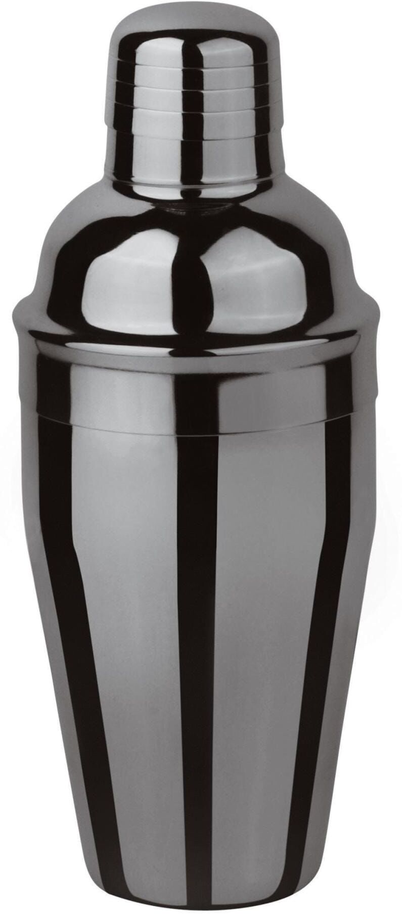 Cocktail Shaker "Paderno 0.5 l, Dunkelgrau/Schwarz", schwarz, H:20,5cm Ø:8,7cm, Shaker, Cocktail Shaker schwarz Einheitsgröße