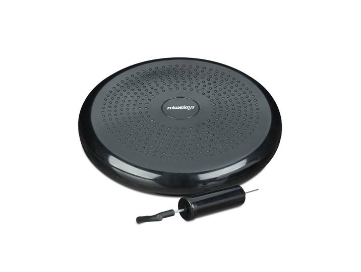 Balance Kissen 33cm mit Luftpumpe Schwarz