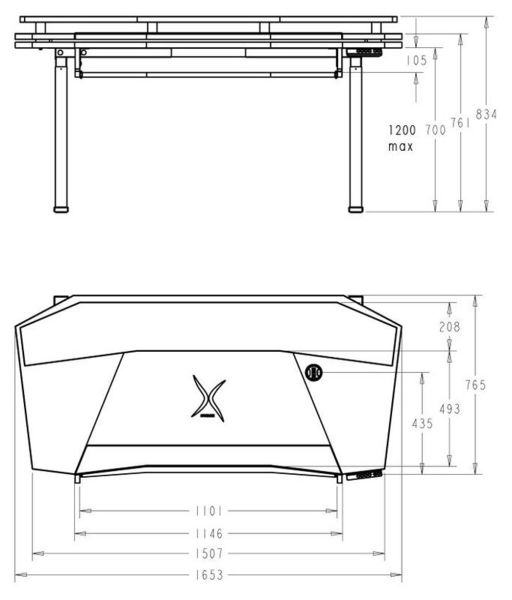 Studio Desk Xtreme Producer Workstation BK