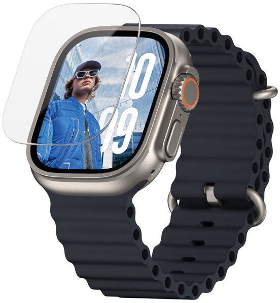 PanzerGlass - Apple Watch Ultra 4/3/2/1 - Ultra-Wide Fit Skærmbeskyttelsesglas - Gennemsigtig