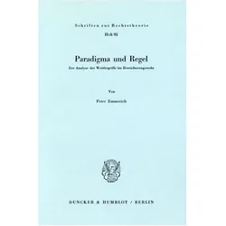Paradigma und Regel., Fachbücher von Peter Emmerich