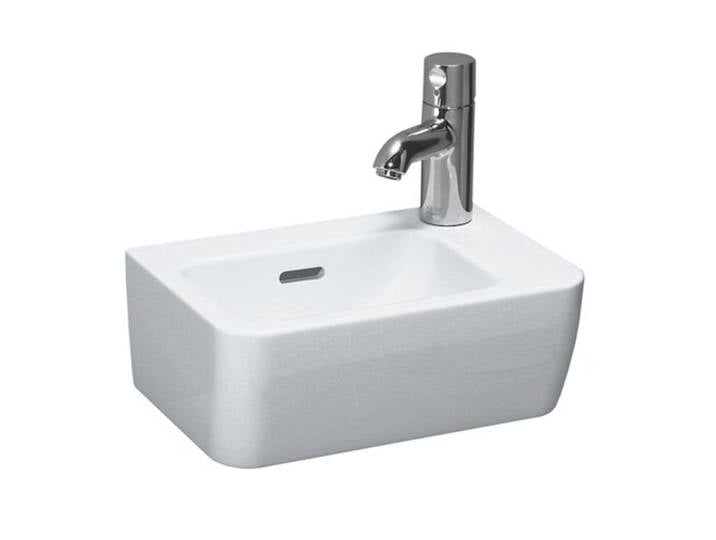 Pro Lave-mains 36x25 cm avec trou pour robinetterie sur la droite, Blanc (H8169550001061)