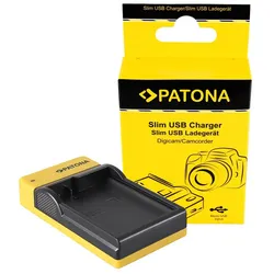PATONA Slim Micro-USB Ladegerät für Nikon EN-EL15 1 V1 EN-EL15 D600 D610 D7000 D7100 D800 D8000