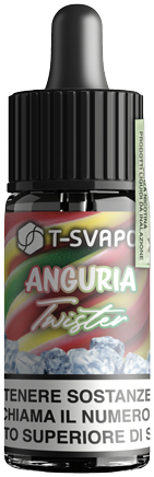 T-Svapo Twister Anguria Aroma Concentrato 10ml Anguria Melone Yuzu Ghiaccio