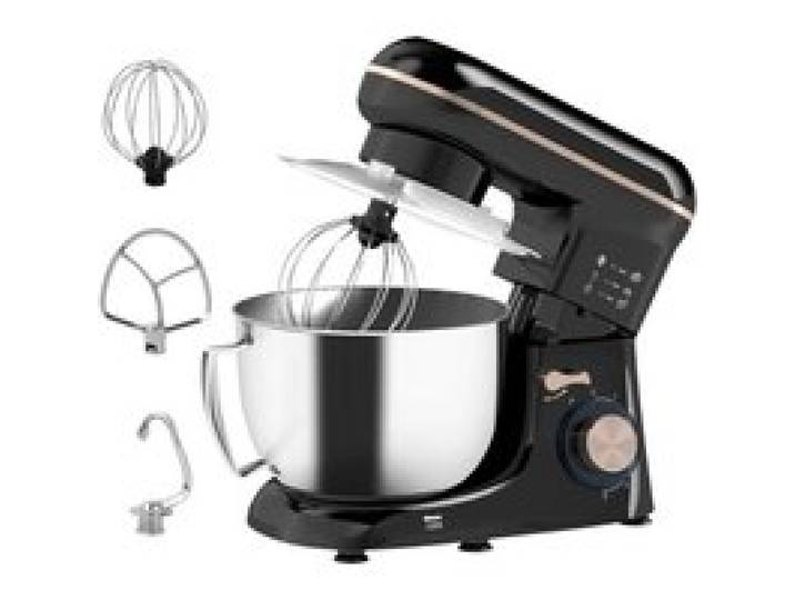HOMCOM 1300W Kitchen Stand Mixer with Accessories - Black