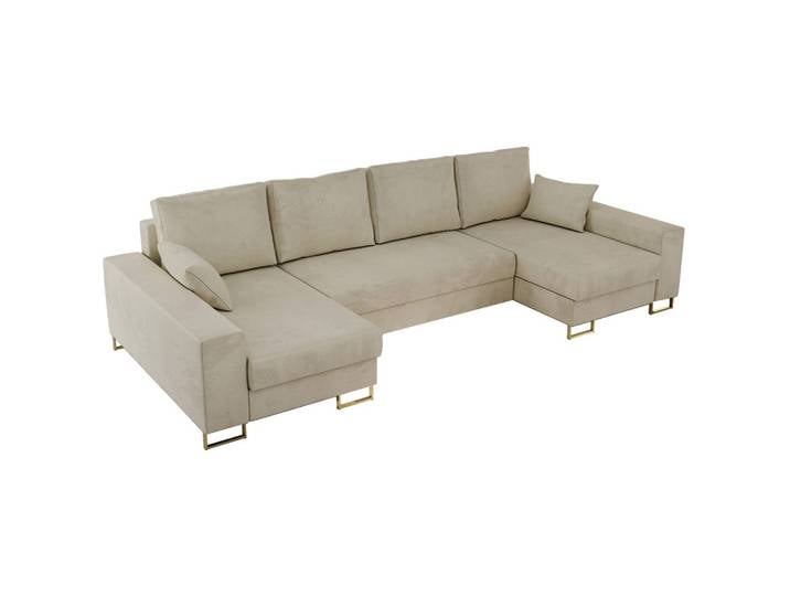 WOHNLANDSCHAFT DORIAN U Velvet Beige