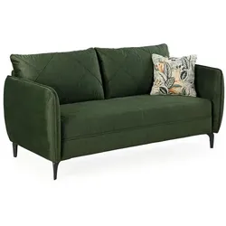 Sofa Novara Stoff Grün 2,5-Sitzer