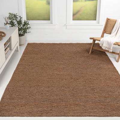 JONATHAN Y Griffin Rustic Farmhouse Woven Jute Solid Area Rug