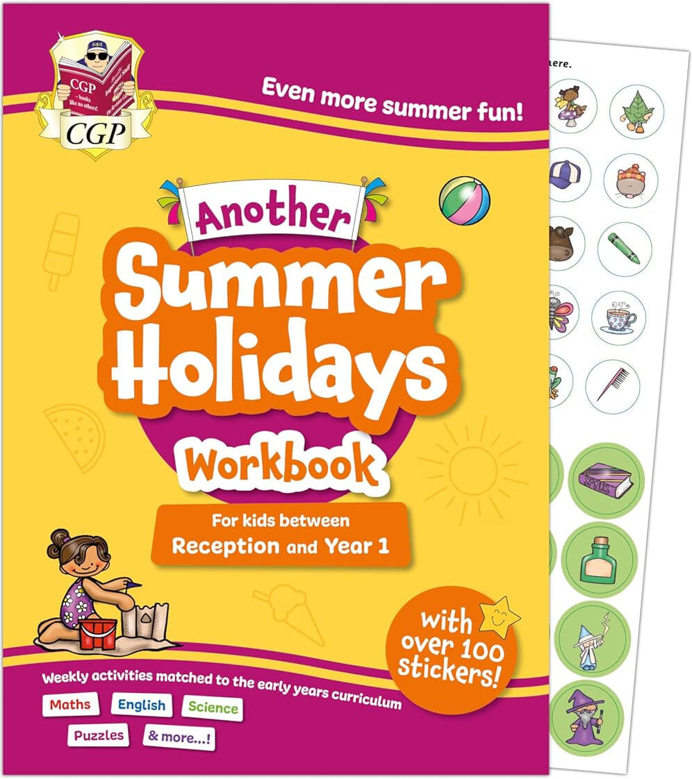 CGP Books Early Years Summer Holidays Activity Workbook Bundle – for kids between Reception and Year 1 (Ages 4-5) CGP