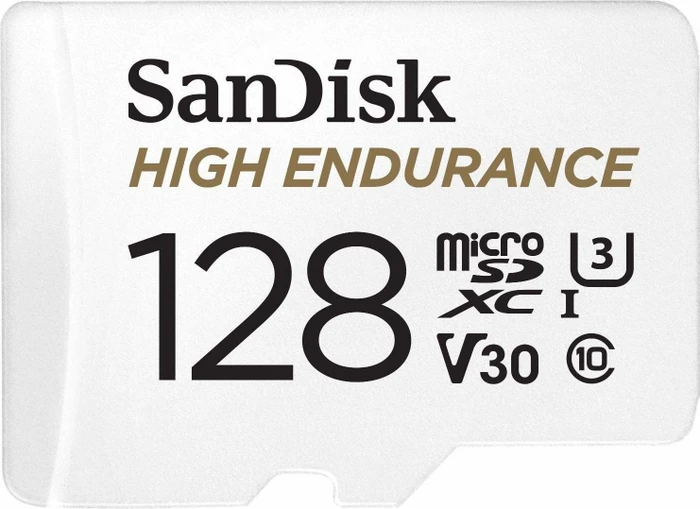 SANDISK microSDXC 128GB High Endurance Video U3 V30 + SD-Adapter
