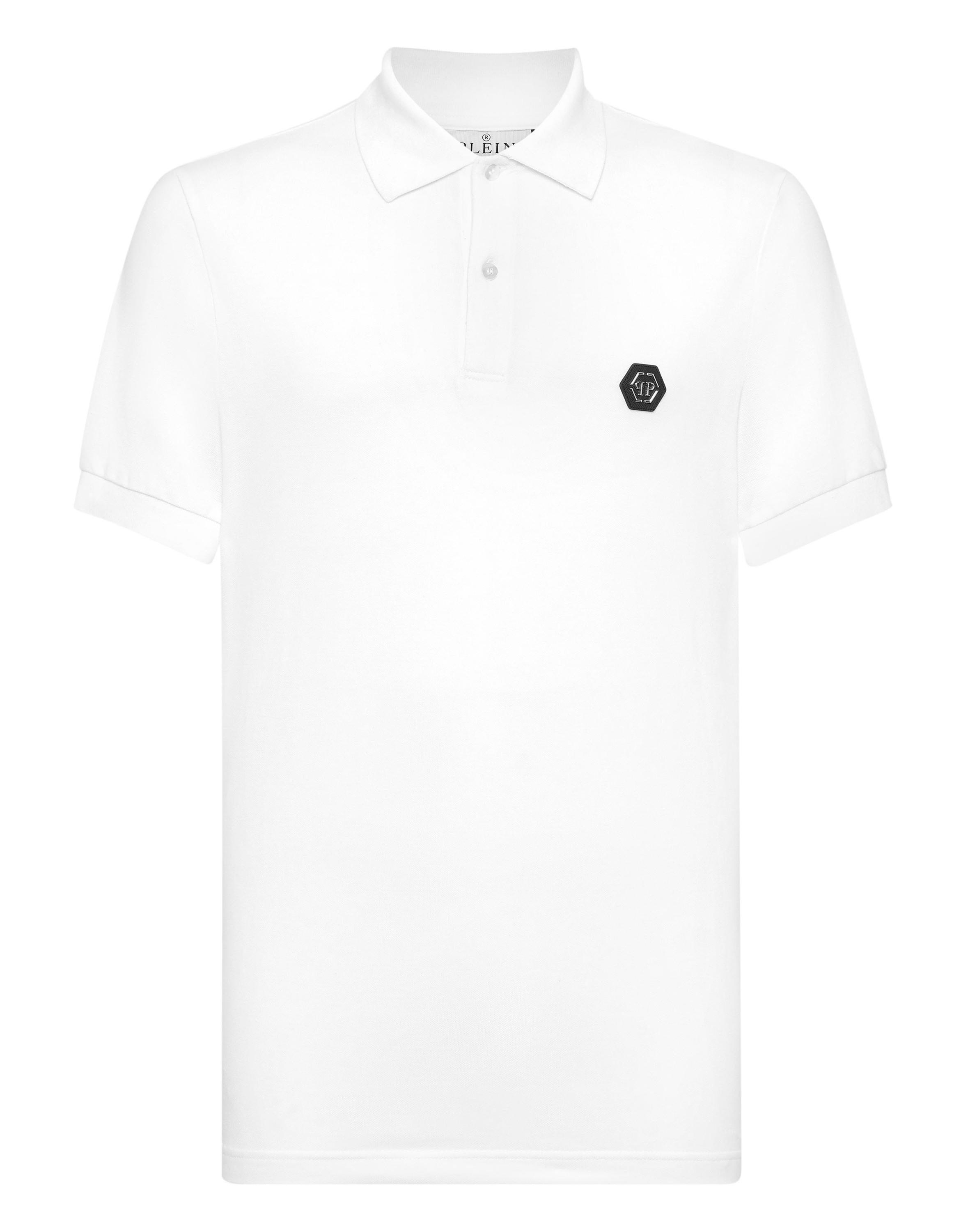 Philipp Plein Polo mit Skull & Bones-Design - Weiß