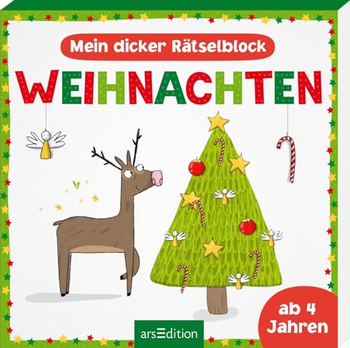 Mein dicker Rätselblock Weihnachten: Ab 4 Jahren Kniffeliger Wartezeitverkürzer für die Vorweihnachtszeit - Preis vom 11.10.2026 03:10:56 h