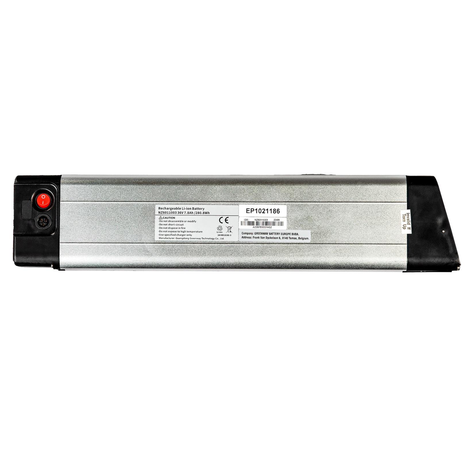 Zündapp Z101 Akku 36V 7,8Ah 280,8Wh 3 Pin Batterie Rahmenakku Pedelec Lithium Ionen E-Bike Fahrradakku Li-Ion Ersatzakku Faltrad Klapprad