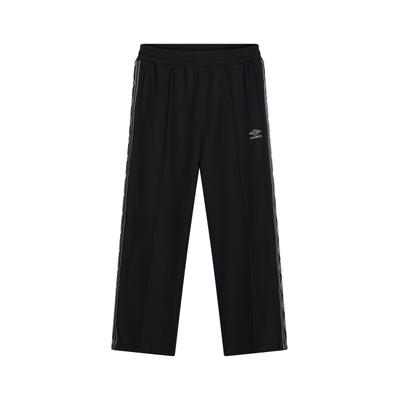 Trekkinghose UMBRO "Umbro TAPED TRACK PANT", Herren, Gr. S, US-Größen, schwarz (schwarz, sedona sage), 75% Polyester, 25% Baumwolle, normal, Hosen Trekkinghose