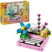 31169 Creator 3-in-1 Schreibmaschine mit Blumen, Konstruktionsspielzeug