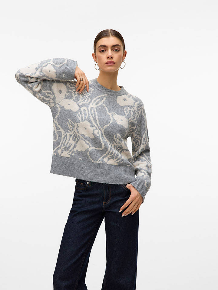 Vero Moda Pullover in Grau - M
