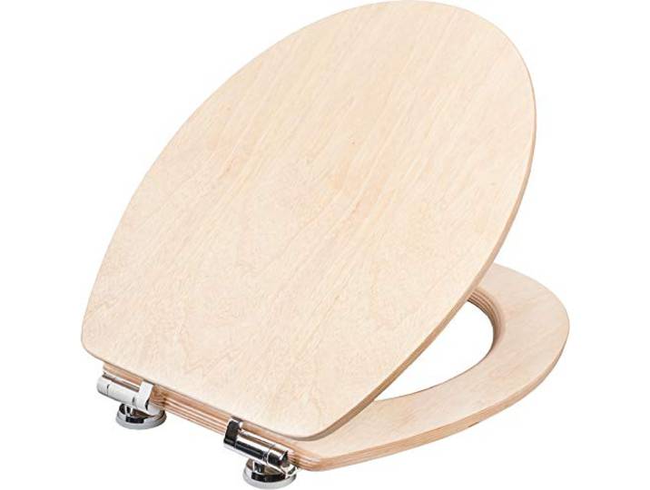 Cornat WC-Sitz Ligna - Hochwertiges Echtholz - Kiefer - Absenkautomatik - Komfortables Sitzgefühl - Edle Holz-Optik passt in jedes Badezimmer / Toilettensitz / Klodeckel / KSLIGKSC