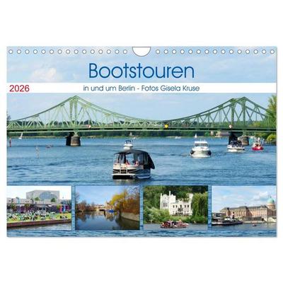 Bootstouren in und um Berlin (Wandkalender 2026 DIN A4 quer), CALVENDO Monatskalender