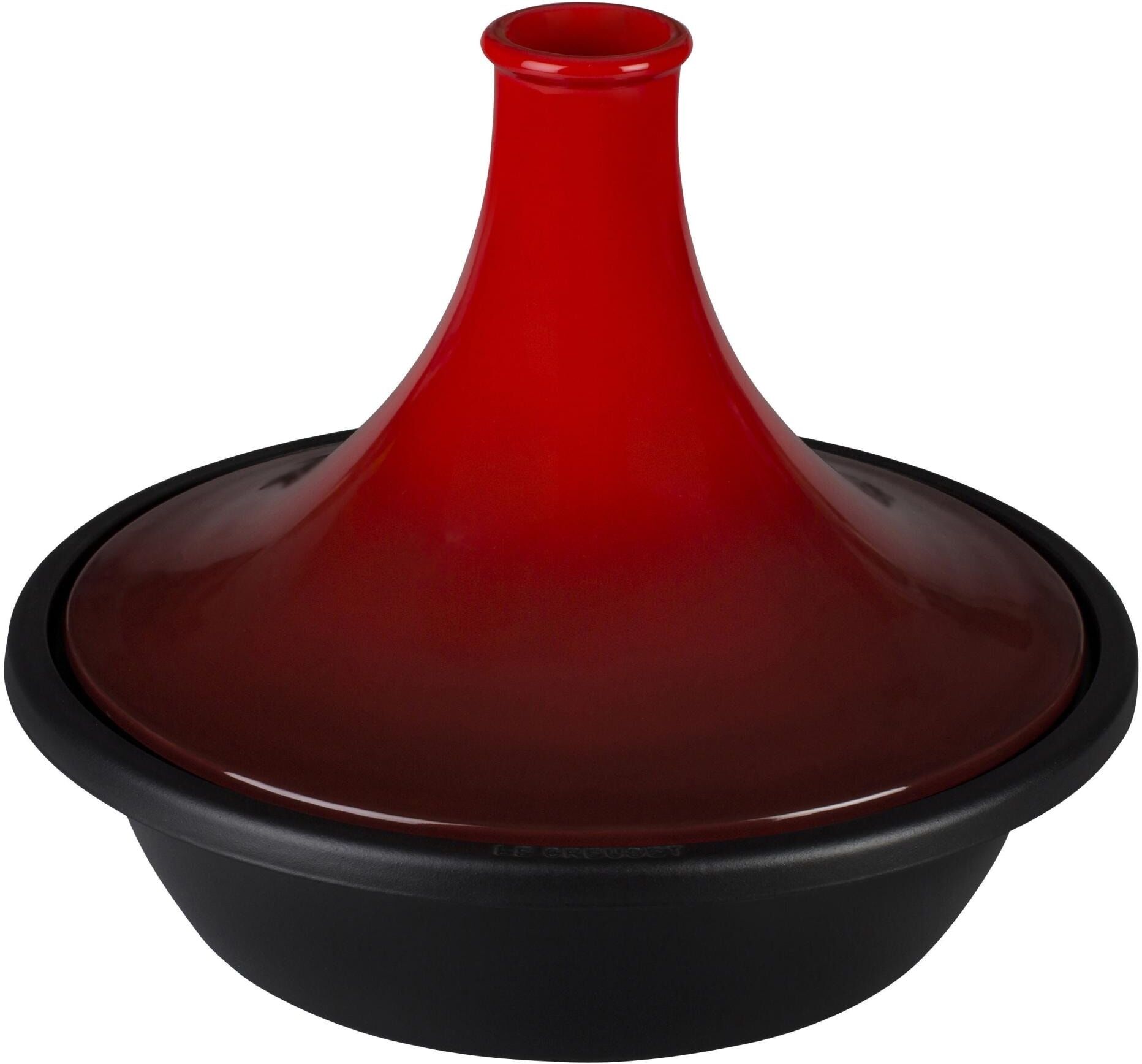 Kochtopf LE CREUSET "Tajine 31 cm", rot, B:31,5cm H:25,3cm L:7,8cm Ø:31cm, Töpfe, Kochtopf rot 3,7 l + Ø 31cm + Höhe 25,3cm