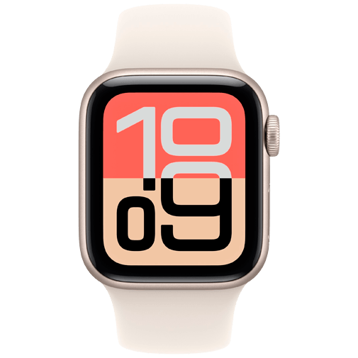 Apple Watch SE 3 40mm Gold (Beiges Gumiarmband M/L)