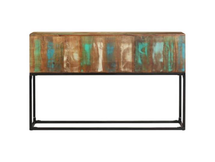 Konsolentisch 120 x 30 x 75 cm aus massivem recyceltem Holz Handgemachte Eisenbeine, Industrial Stil, ökologisches Material, verschiedene Farben