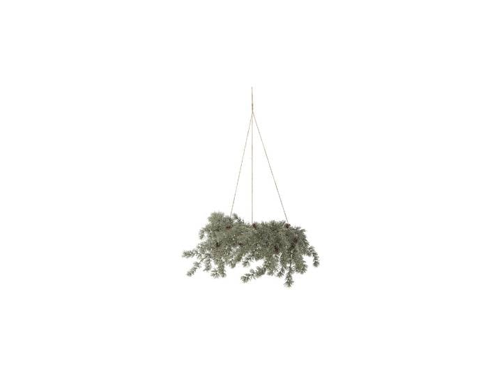 Couronne artificielle Ø70 cm verte Cedar