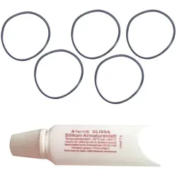 Unger DISKT nLite® HydroPower DI Dichtungsringset  5 Ringe, 1x Pflegelösung für Unger Reinwasserfilter DI
