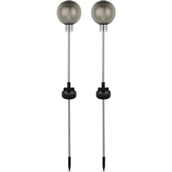 REV, Gartenbeleuchtung, 1x2 Solar Stangen mit Kugeln 6h Leuchtdauer, IP44 2920010050 (600 lm, IP44)