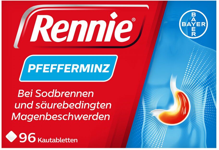 Rennie Pfefferminz gegen Sodbrennen Kautabletten 96stk