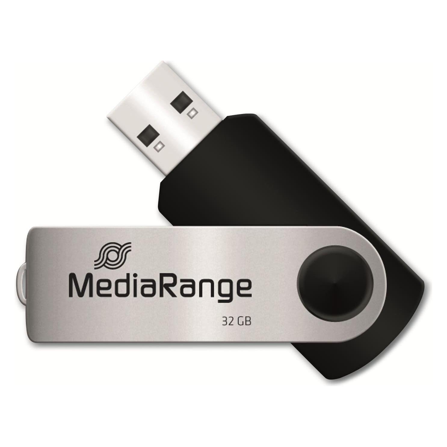 MediaRange ge USB Speicherstick, 32GB 32GB, 2er Pack (32 GB, USB-A) (MR911-2)