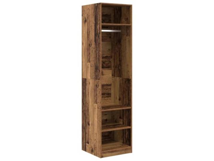 Helloshop26 Moderner minimalistischer Schrank für den Innenbereich, 50 x 50 x 200 cm, aus Holz, Antik-Optik, 02_0052444