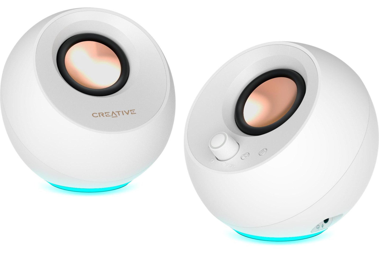 Creative Pebble Pro luidsprekers wit