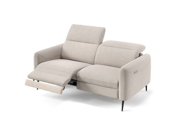 Stoff Sofa MESSINA 2-Sitzer Relaxgarnitur Moderne Design Couch