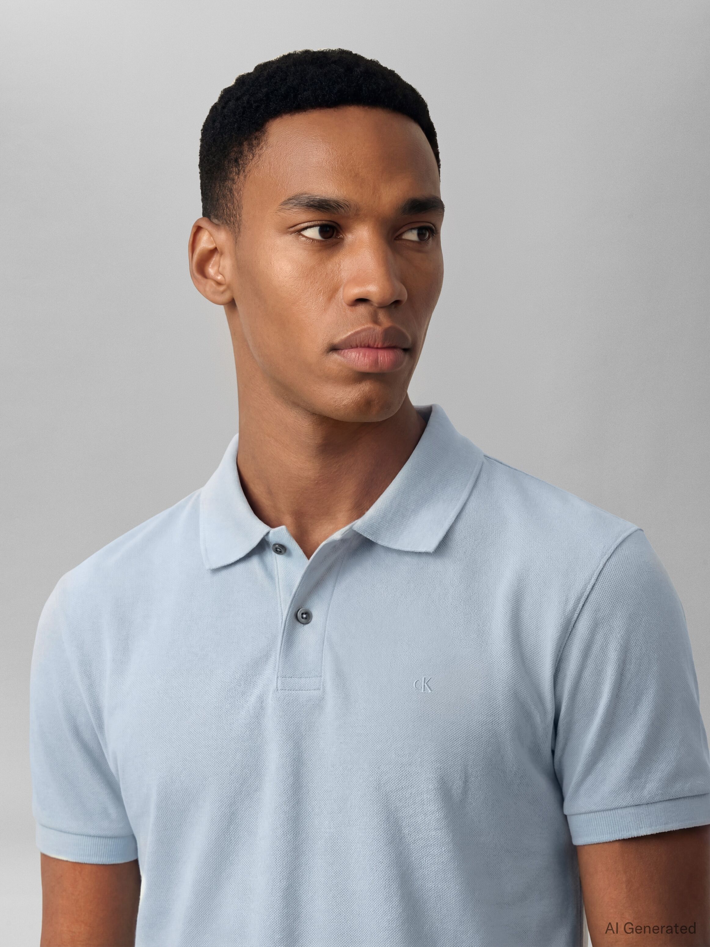 Poloshirt CALVIN KLEIN JEANS "SS SLIM REFINED PIQUE POLO", Herren, Gr. L, blau (plein air), Jersey, Obermaterial: 95% Baumwolle, 5% Elasthan, slim fit normal, Rundhals, Bündchen, Shirts Poloshirt, slim fit plein air L