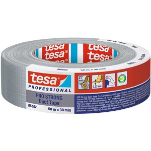Tesa Gewebeband 66462-00004, Pro Strong Duct Tape, silber, 38mm x 50m