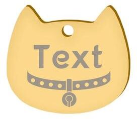 Inspire Essentials Personalized Pet ID Tag With Custom Pet Face Engraving 21 l